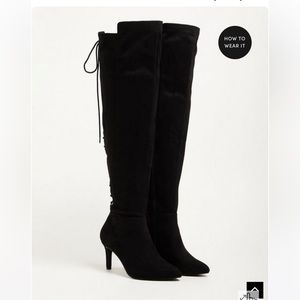 Torrid Stiletto Over The Knee Boots 8 EXTRA WIDE CALF BRAND NEW NO BOX